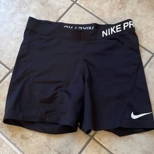 Nike pro black spandex shorts